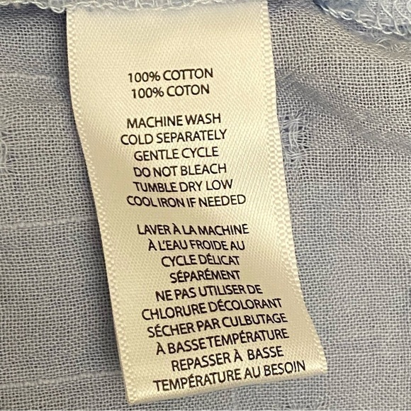 NEW BeachLunchLounge Baby Blue Ruffle Tunic Top - Picture 7 of 7